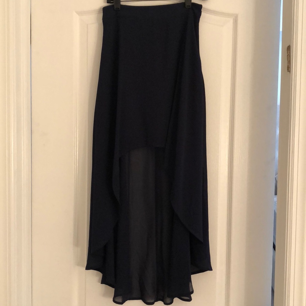 High-low maxi skirt